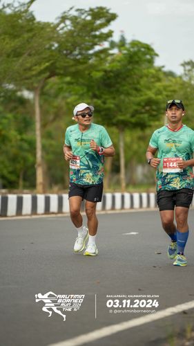 Race photo from Arutmin Borneo Run 2024