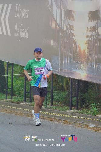 Race photo from BAF LIONS RUN 2024