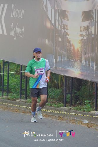 Race photo from BAF LIONS RUN 2024