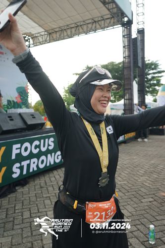 Race photo from Arutmin Borneo Run 2024