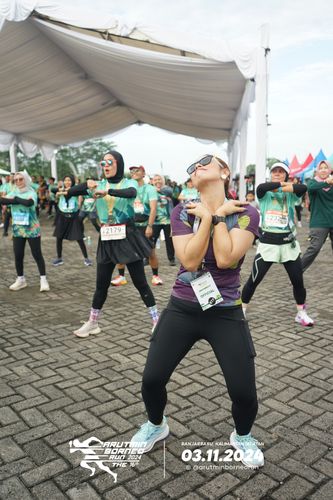 Race photo from Arutmin Borneo Run 2024