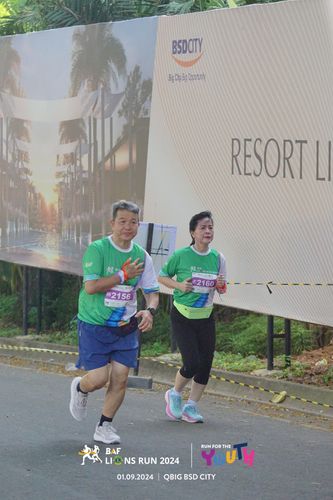 Race photo from BAF LIONS RUN 2024