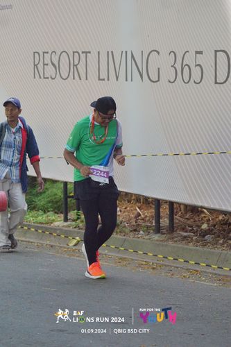 Race photo from BAF LIONS RUN 2024