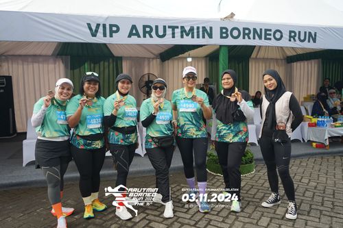 Race photo from Arutmin Borneo Run 2024