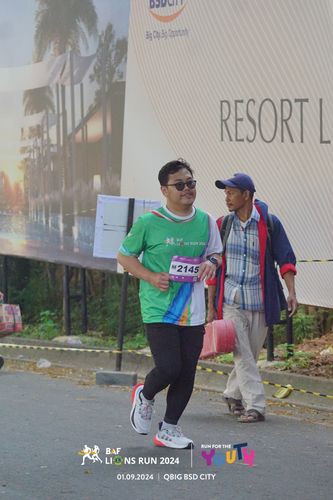 Race photo from BAF LIONS RUN 2024