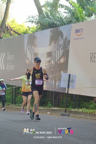 Race photo from BAF LIONS RUN 2024