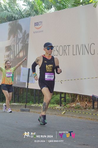 Race photo from BAF LIONS RUN 2024