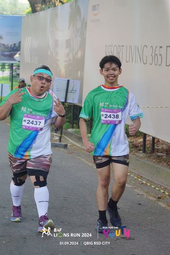 Race photo from BAF LIONS RUN 2024