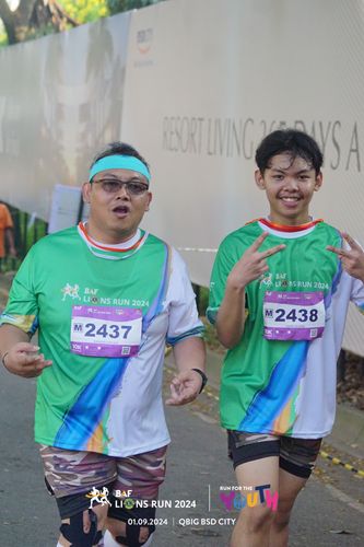 Race photo from BAF LIONS RUN 2024