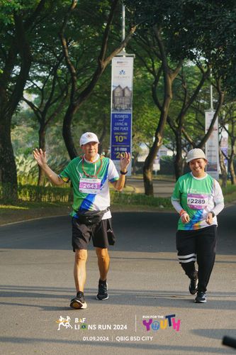 Race photo from BAF LIONS RUN 2024