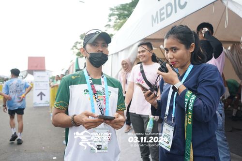 Race photo from Arutmin Borneo Run 2024