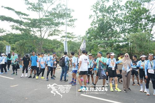 Race photo from Arutmin Borneo Run 2024