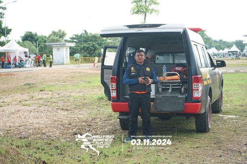 Race photo from Arutmin Borneo Run 2024