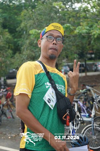 Race photo from Arutmin Borneo Run 2024