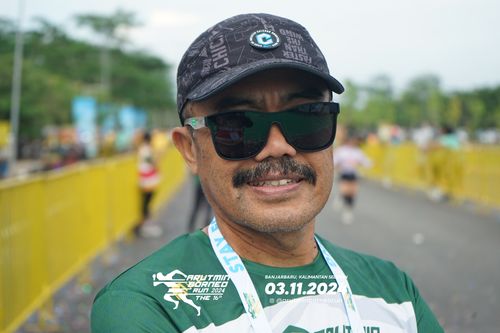 Race photo from Arutmin Borneo Run 2024