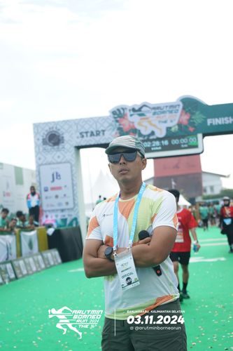 Race photo from Arutmin Borneo Run 2024