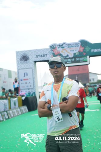 Race photo from Arutmin Borneo Run 2024