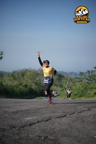 Race photo from Kelud Vertical Challenge 2024