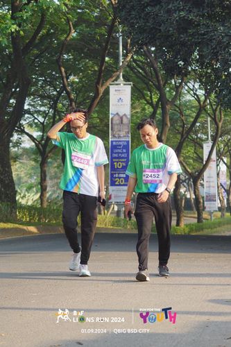 Race photo from BAF LIONS RUN 2024