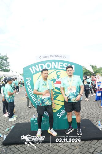 Race photo from Arutmin Borneo Run 2024