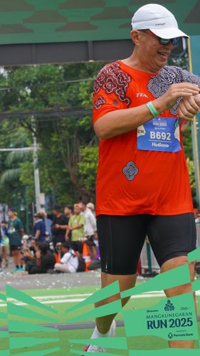 Race photo from Mangkunegaran Run 2025