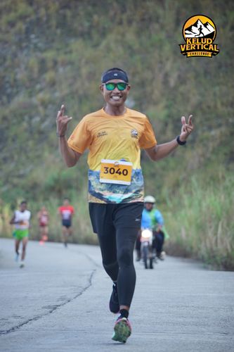 Race photo from Kelud Vertical Challenge 2024