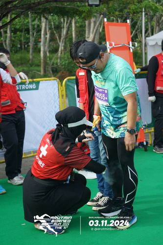 Race photo from Arutmin Borneo Run 2024