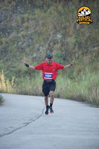 Race photo from Kelud Vertical Challenge 2024