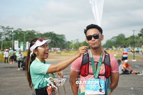 Race photo from Arutmin Borneo Run 2024