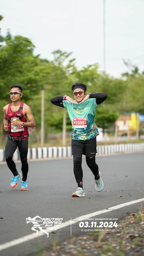 Race photo from Arutmin Borneo Run 2024