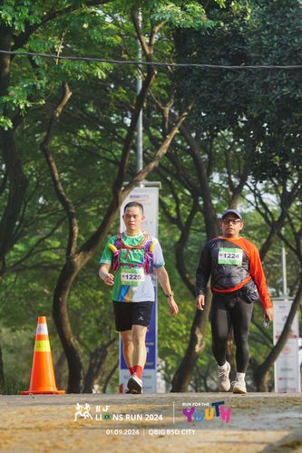 Race photo from BAF LIONS RUN 2024