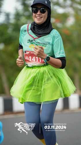 Race photo from Arutmin Borneo Run 2024