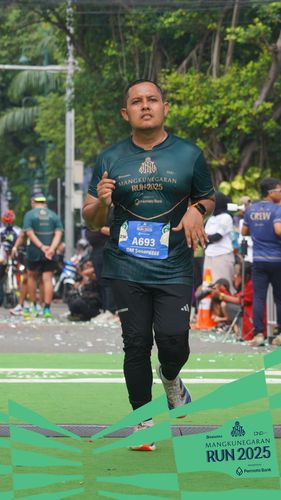 Race photo from Mangkunegaran Run 2025