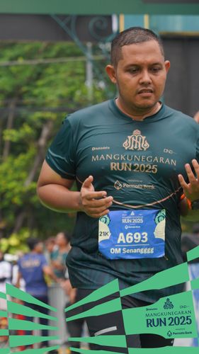 Race photo from Mangkunegaran Run 2025