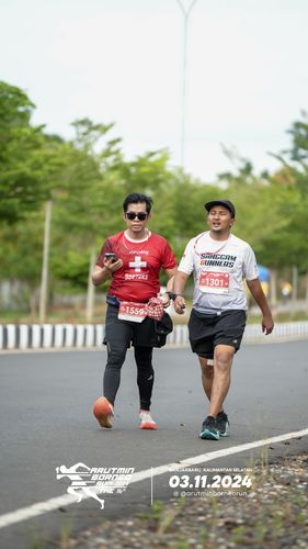 Race photo from Arutmin Borneo Run 2024