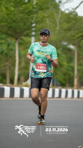 Race photo from Arutmin Borneo Run 2024