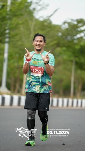 Race photo from Arutmin Borneo Run 2024