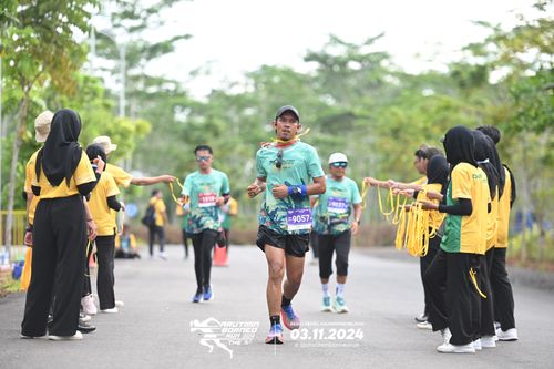 Race photo from Arutmin Borneo Run 2024
