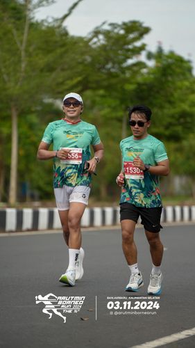 Race photo from Arutmin Borneo Run 2024