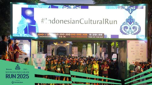 Race photo from Mangkunegaran Run 2025