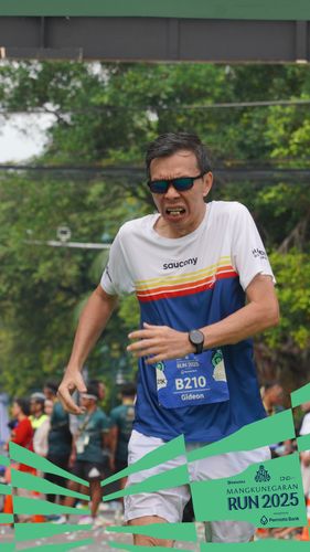 Race photo from Mangkunegaran Run 2025