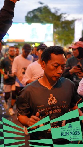 Race photo from Mangkunegaran Run 2025