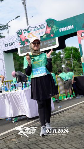 Race photo from Arutmin Borneo Run 2024