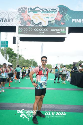 Race photo from Arutmin Borneo Run 2024