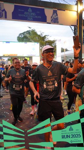Race photo from Mangkunegaran Run 2025