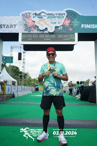 Race photo from Arutmin Borneo Run 2024