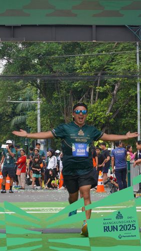 Race photo from Mangkunegaran Run 2025