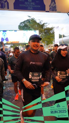 Race photo from Mangkunegaran Run 2025