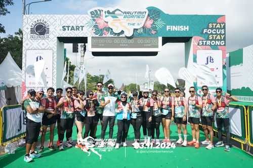 Race photo from Arutmin Borneo Run 2024