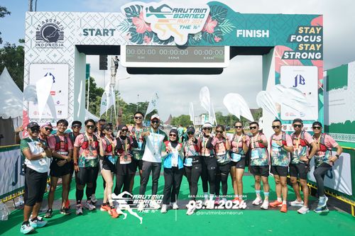 Race photo from Arutmin Borneo Run 2024